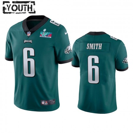 Lasten Philadelphia Eagles NFL Pelipaita DeVonta Smith 6 Vihreä Super Bowl LVII Vapor Limited